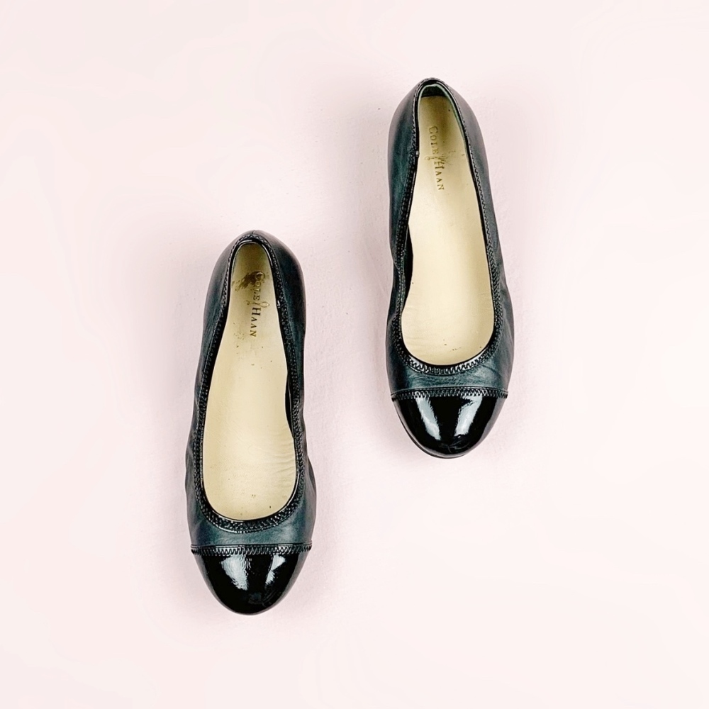 Cole Haan x Nike Air Black Leather Wedge Pumps